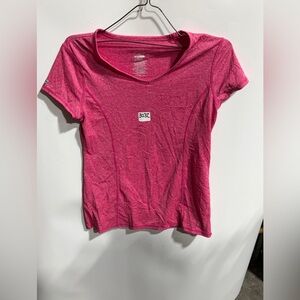 #3032-Danskin Bright Pink Short Sleeve Tee